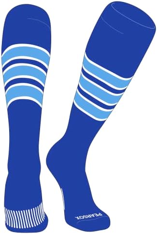Шарени безрецептурные чорапи за бейзбол, софтбол, футбол КРУША СОКС (C) Royal, Бяло, Синьо небе