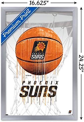 Плакат на стената Trends International НБА Финикс Сънс - Drip Баскетбол 21, 22.375 x 34, версия без рамка