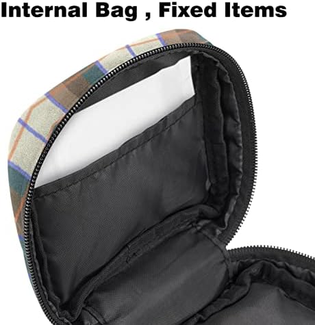Чанта за съхранение на Хигиенни Кърпички ORYUEKAN, Преносими Многократна употреба Менструални Тампони джоб, Чанта за Съхранение на Тампони за жени И Момичета, Решетча?