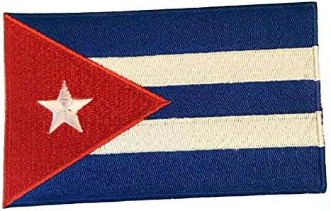 Нашивка с флага на Куба 3 x5, на Бродирани куба Желязо В Националния Герб