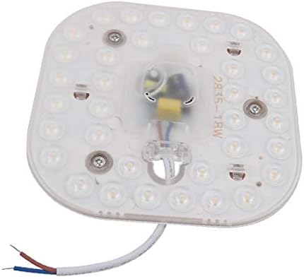 X-DREE 3шт AC185-265V 18 Watt led лампа с кръгла форма, вентилатор на оптични лещи, 36 светодиода 4000 До (3шт AC185-265-18 Watt