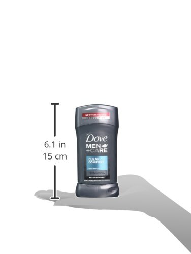 Дезодорант-антиперспиранти Dove Men + Care, Стик Clean Comfort, 2,7 унции (опаковка от 6 броя)