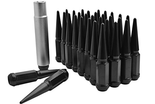 Пълен набор от черни Стоманени Гайковертных накрайници Soild Спайк на Височина 4,5 инча + 1 Ключ Производство на САЩ