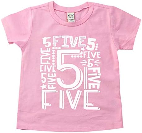 Ананас Палачинка Детска Тениска за 5-ти Рожден Ден За Момичета И Момчета, Подарък За Петия Рожден Ден, Тениска