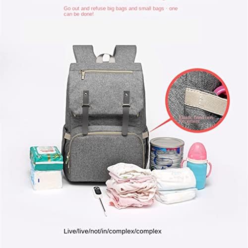 DHTDVD Чанта за майките, раница, многофункционална чанта за пътуване от плат Оксфорд голям капацитет, раници за памперси, чанта