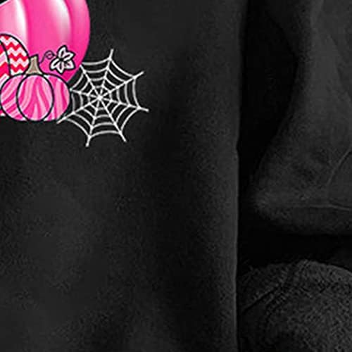 Ruziyoog Дамски Hoody на Хелоуин, Големи Всекидневни Пуловер с дълъг ръкав, Реколта Върхове с Графичен принтом, Блуза Свободно Намаляване