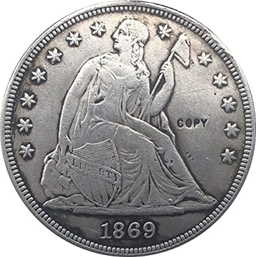 Монета На Повикване 1869 Седнала Долар Свобода Монети Копие На Копие Колекция Бижута Подаръци Колекция От Монети