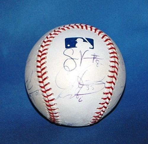 2008 Отбор W. C. Phillies Подписа бейзболни топки с Автографи на JSA Райън Хауърд Chase Ътли - Бейзболни топки С автографи