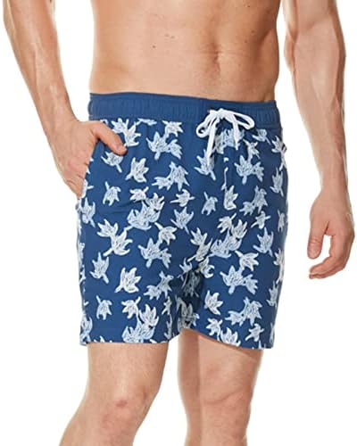Bmisegm Мъжки Плажни Шорти, Бански костюми за Мъже Пролет-Лято всеки ден С Еластичен Ластик На Талията Триъгълна Подплата Бързосъхнеща