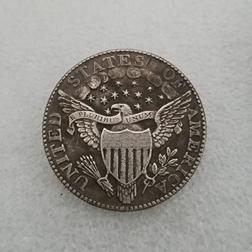 QINGFENG Старинни Ръчно изработени Изделия Американски 1804 Месинг със сребърно покритие Стар Сребърен Долар Сребро Кръг на Външната