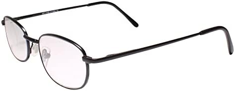Черна Рамка Пружинен Шарнир Овални Фотохромная Леща 1.50 Слънчеви Очила За четене
