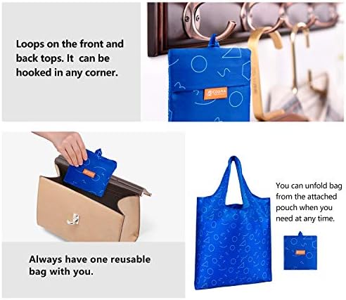Торби за многократна употреба за пазаруване, Моющаяся Сгъваема чанта-тоут за покупки за мъже и жени, Лека, Здрава, с Голям Капацитет,