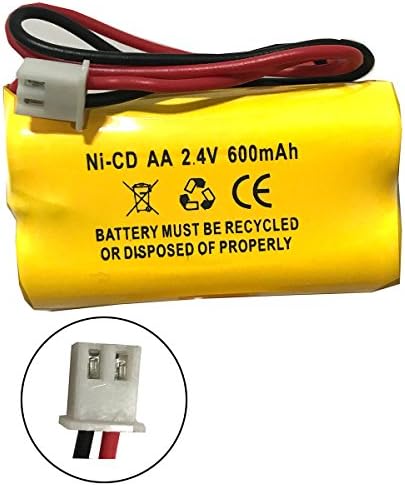 (2 опаковки) Батерия за аварийно осветление знак за излизане 2,4 В Lithonia 10010034 Exitronix 10010036 2,4 На 600 ма 2,4 на 400