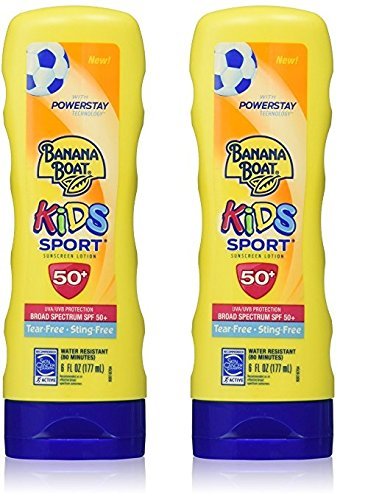 Детски спортен лосион Банан Лодка без сълзи и жилото широк спектър на действие с SPF 50+ - 7,5 мл (2 опаковки)