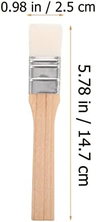 Станковые Четка за рисуване Tofficu Различни Размери Value Pack Комплект от 6 Четки За рисуване, Дървени Дръжки Натурална Четина