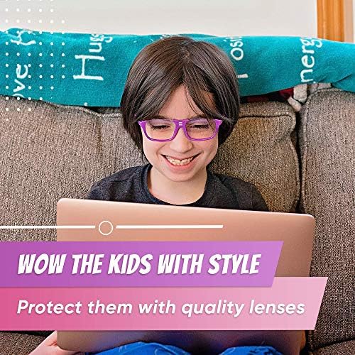 Сини светозащитные очила Blu от Arkaid Kids - Защитете очите на вашите деца с качествените забавни сини светозащитными очила за деца - Забавни рамки, за момчета и момичета,