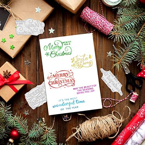 GLOBLAND Коледни Думи Гореща Фолио Табела за хартия, фолио със Собствените си ръце весела Коледа Съобщение Фолио със СОБСТВЕНИТЕ