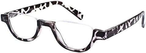 4 Чифта Цветни Модни Очила за четене в полумесяцной рамки с пружинным тръба на шарнирна връзка, за мъже и жени-ридеров