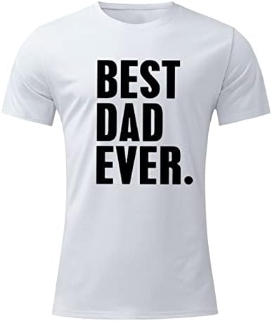 XXBR 2022 Мъжка Тениска С Принтом Деня на Бащата, който е Кръгъл Отвор, Спортни и Ежедневни Риза С Къс Ръкав За Тренировка на Мускулите,