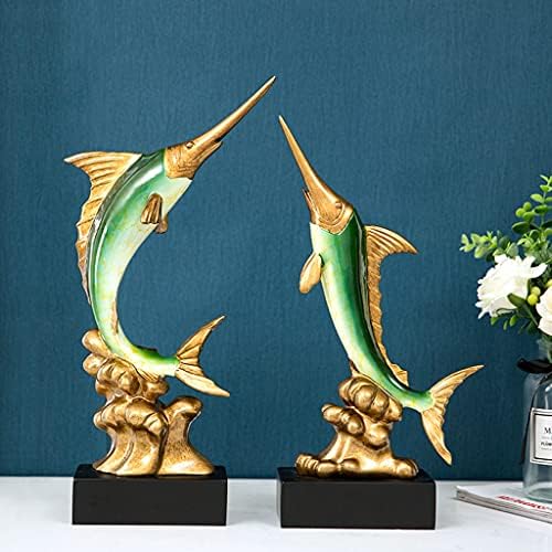 WSSBK Европейска Модерна Скулптура Занаяти Бижута Имитация на Риба-Меч Изделия от Смола Украса (Размер: ХХ-Голям)