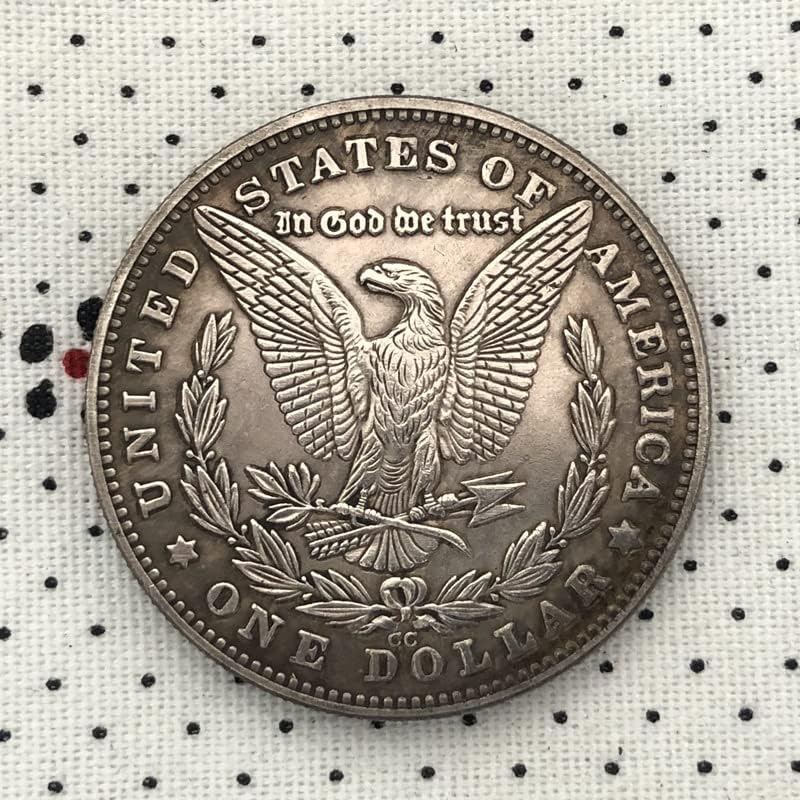 38 ММ Антични Сребро Доларова Монета Американски Морган Скитник Монета 1885CC Занаят 133