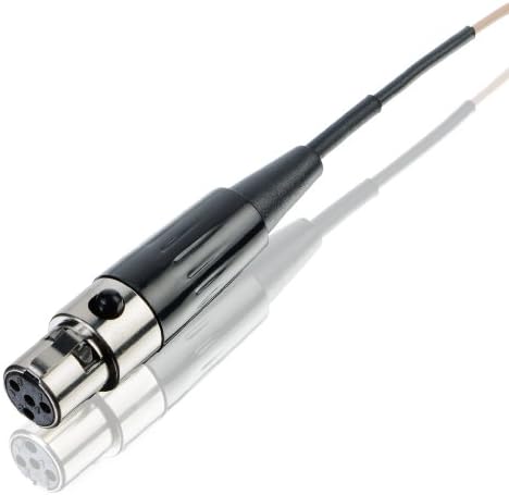 Countryman E6DW6B1ST Пружинящие слушалки E6 насочени действия с кабел с дължина 1 мм за предавателя, Niki (черен)