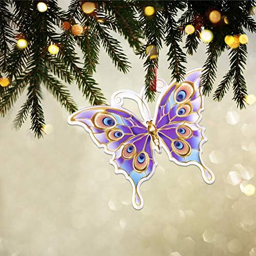 WaaHome Пеперуда Коледна Украса 2023 спомен Коледно Дърво, Декорация на Коледна Украса на коледната Елха