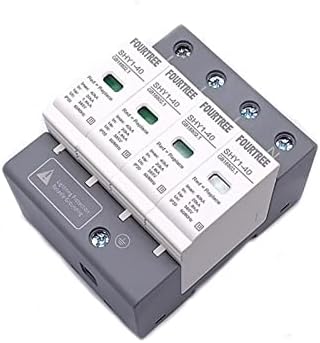 LIDON 1 бр. устройство за защита от пренапрежение SPD AC 3P + N 20 ~ 40KA 30KA ~ 60KA 385 В 420 за защита от мълнии за дома (Размер:
