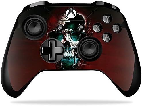 Кожата MightySkins, съвместим с контролера на Microsoft Xbox One X - Зъл Череп | Защитно, здрава и уникална vinyl стикер-опаковка