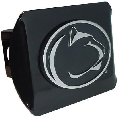 Печка-нагоре Penn State Nittany Lions Черна Метална Капачка Сцепного устройство на Ремарке с Хромирано Метално лого
