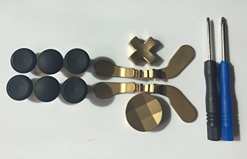 E-МОДИФИКАЦИИ GAMING Metal 2 в 1 D-Pads 6 Взаимозаменяеми с Джойстик за палците 4 Подрулевые Прислужници за коса с отворен инструмент