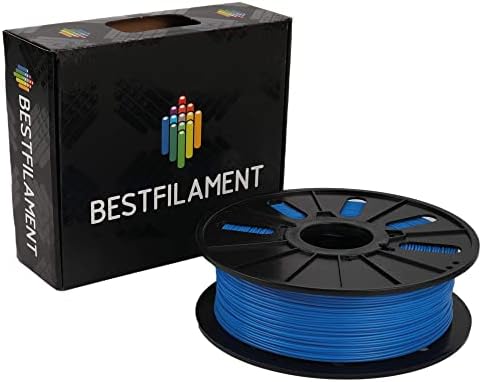 Конци за 3D-принтер Bestfilament 1,75 мм PETG, 1 кг (2,2 кг), точност +/- 0,02 мм ... (син)