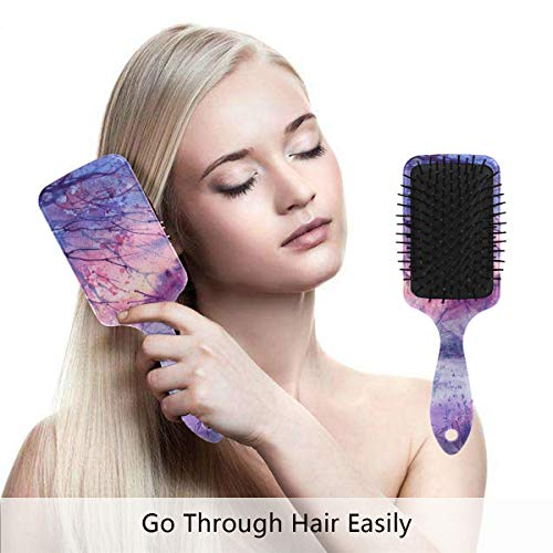 Четка за коса на въздушна възглавница Vipsk, Пластмасово Цветно Лилава дърво, Подходящ за добър масаж и Антистатични разнищване