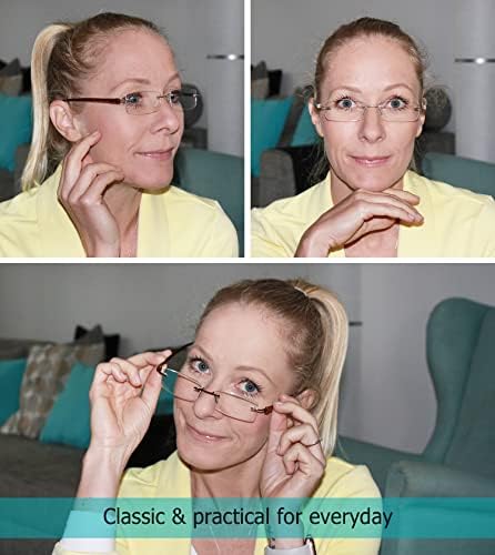 LUR 3 опаковки очила за четене в полукръгла рамка + 7 опаковки очила за четене без рамки (общо 10 двойки ридеров + 2,25)
