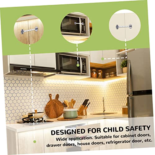 SOLUSTRE 2 елемента Заключване за Сигурност на детето Брави, Хладилник за децата Детски Ключалки за Сигурност чекмедже на хладилника
