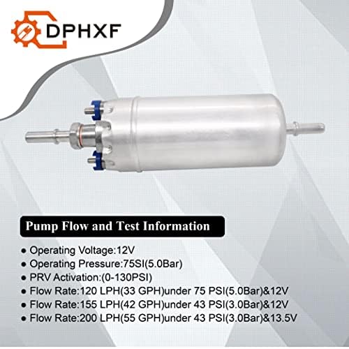 DPHXF 12 Бензинов редови горивната помпа с високо налягане, 200 л/ч, висок разход на 125 паунда на квадратен инч, 16,4 фута мощност
