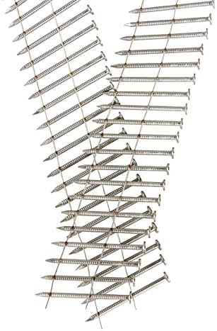 raseparter 1200 Брой Пирони за Сайдинг от неръждаема стомана 15 Градуса 1-3 /4 x 0,09 Инча Околовръстен Джолан с Малка Капачка за