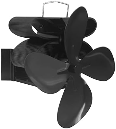 Вентилатор за камина SYXYSM Вентилатор за дърва с 6 остриета Вентилатор за печки с топлинна захранването Без електричество Ефективен