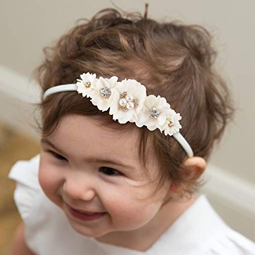 mligril Комплект цветни чалми на главата за малки момичета-Еластична лента за коса, crown, цветни маски за новородени деца, 3 бр.