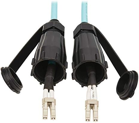 Оптичен кабел от Трип Lite 10Gb, Промишлен Двухшпиндельный мулти-режим оптичен кабел като 50 / 125μm OM3, оптичен кабел LC-LC, IP68,