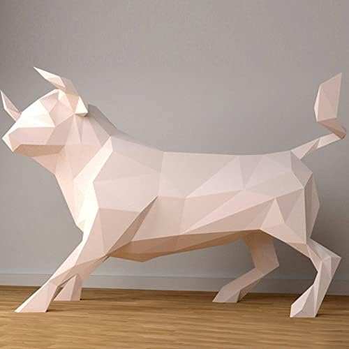Неблагодарна Крава Декорация на Дома, Ръчно изработени Украшение Креативна Книжен Модел направи си САМ Хартиена Скулптура 3D Хартиен