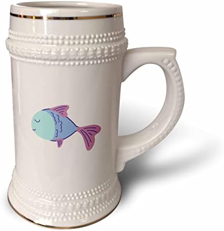 3dRose 3dRose-Сутандре - Животни - Изображение на риба - Стъклена чаша с 22 грама (stn-362714-1)