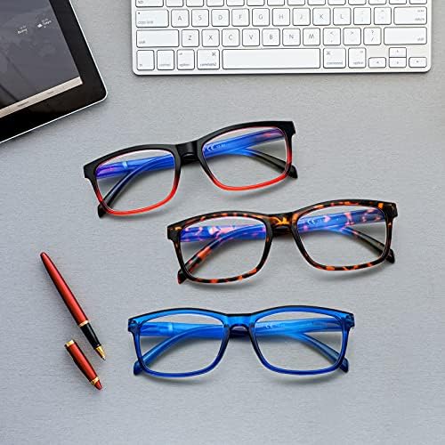 Очила за четене SIGVAN, 5 опаковки, блокиране на Синя Светлина, От напрежението на очите, белите Дробове Модерни Компютърни Ридеры