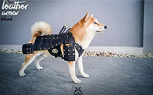 Направен по поръчка Черни/сини доспехи в Японски стил, костюми за кучета ръчно изработени, Самурайские броня за кучета, Модерен