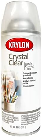 Krylon® е Кристално чист, 11 грама. Аерозолен спрей - Защита на повърхността от перманентен блясък (Pkg/2)