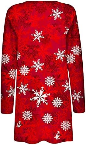 Коледен Жилетка за жени, 2022 Плюс Размера на Ежедневните Модерни Леки Пуловери с отворена предна част, Сака, Блузи