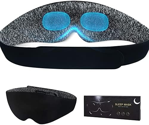 Маска за очи AiSleep за възрастни, 3D Contour чаша и превръзка на очите, по-Леки средства за спане за възрастни с регулируема превръзка