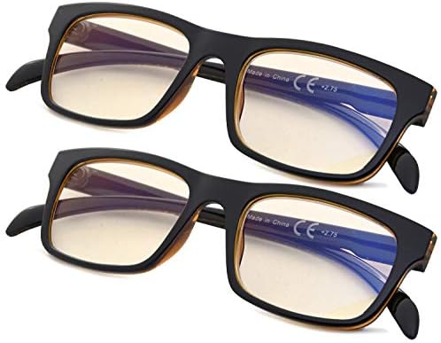 2-Pack Компютърни Очила За четене С Антирефлексно покритие, Блокиране на Blue Ray, Женски Дизайн на модел