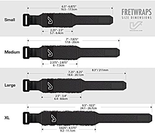 Винт пистолет Gruv Gear FretWraps String Muter 1 опаковка (Черен, малък) (FW-1PK-SM)