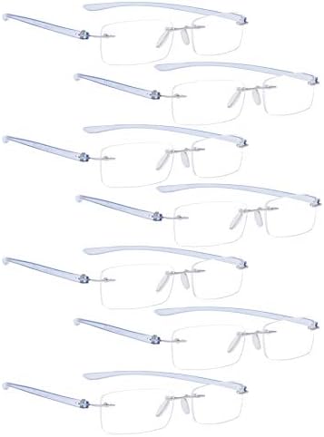 LUR 7 опаковки очила за четене без рамки + 6 опаковки класически очила за четене (общо 13 двойки ридеров + 2,50)